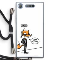 GSM secure: Sony Xperia XZ1 Transparant Hoesje met koord