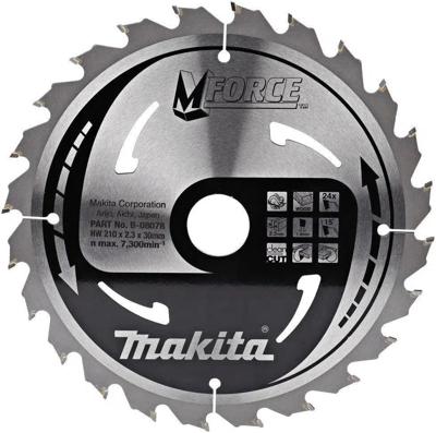 Makita Cirkelzaagblad voor Hout | Mforce | Ø 210mm Asgat 30mm 24T - B-08078