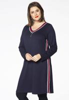 Yoek Jurk met rits | Blauw | Maat 54/56