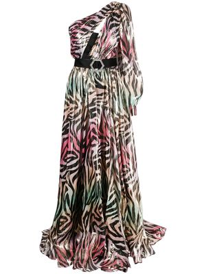 Philipp Plein robe longue imprimée - Rose