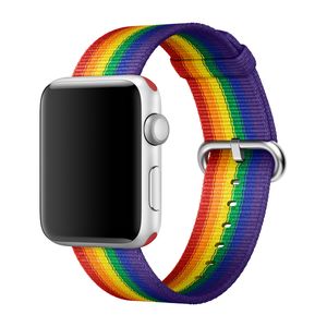 Apple origineel Woven Nylon Apple Watch 38mm / 40mm / 41mm Pride Edition - MQ4F2ZM/A