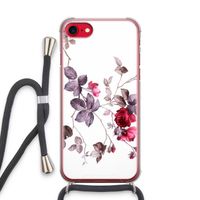 Mooie bloemen: iPhone SE 2020 Transparant Hoesje met koord