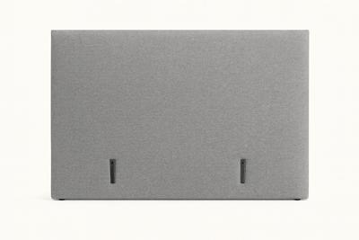 2dekans Hoofdbord Glad 140 x 100 x 8 Grijs - Geleiders op 30 cm hoogte