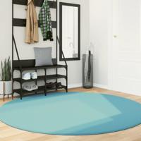 VidaXL Vloerkleed oviedo laagpolig ø 200 cm groen