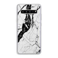 Witte marmer 2: Samsung Galaxy S10 5G Transparant Hoesje