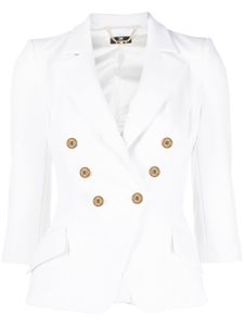 Elisabetta Franchi blazer à boutonnière croisée - Blanc