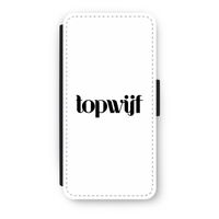 Topwijf Wit: iPhone SE 2020 Flip Hoesje