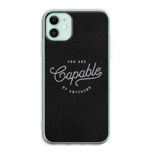 Capable: iPhone 11 Transparant Hoesje