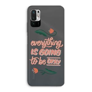 Optimistic flower girl: Xiaomi Redmi Note 10 5G Transparant Hoesje