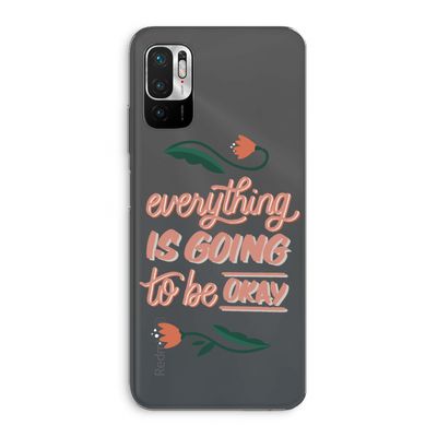 Optimistic flower girl: Xiaomi Redmi Note 10 5G Transparant Hoesje