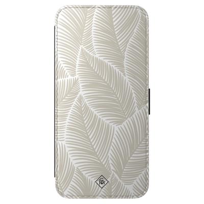 Samsung Galaxy A56 flipcase - Palm leaves beige