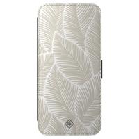 Samsung Galaxy A56 flipcase - Palm leaves beige