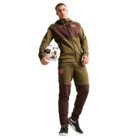 PUMA Manchester City Pumatech Trainingspak Full-Zip 2024-2025 Olijfgroen Bruin Roze - thumbnail