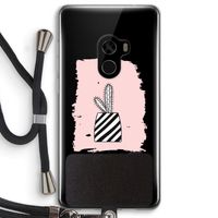 Zwart-wit cactus: Xiaomi Mi Mix 2 Transparant Hoesje met koord
