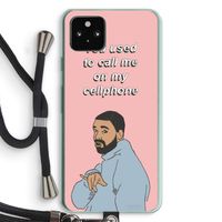 Hotline bling: Pixel 5a 5G Transparant Hoesje met koord