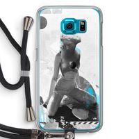 I will not feel a thing: Samsung Galaxy S6 Transparant Hoesje met koord