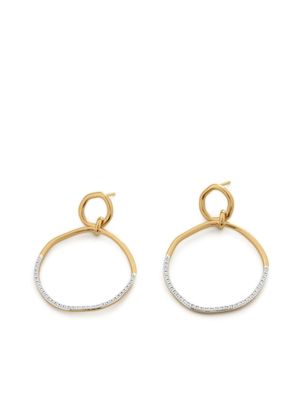 Monica Vinader boucles d'oreilles Riva ornées de diamants