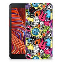 Samsung Galaxy Xcover 5 Silicone Back Cover Punk Rock - thumbnail