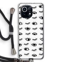 Eye pattern #2: Xiaomi Mi 11 Transparant Hoesje met koord