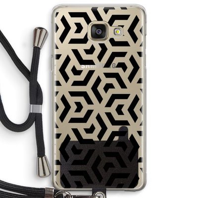 Crazy pattern: Samsung Galaxy A5 (2016) Transparant Hoesje met koord