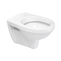 Wandcloset Xellanz Trevi | 49 cm | Met spoelrand | Incl.Toiletbril | Keramiek | Wit glans