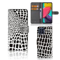 Samsung Galaxy M53 | Telefoonhoesje | Met pasjeshouder | Slangenprint