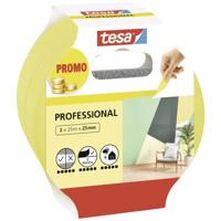 tesa Professional 56212-00000-02 Schilderstape Geel (l x b) 50 m x 25 mm 2 stuk(s)