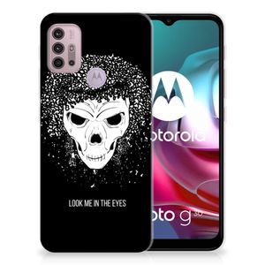 Silicone Back Case Motorola Moto G30 | G10 Skull Hair