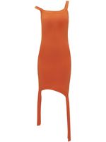 JW Anderson robe courte en maille à design patchwork - Orange - thumbnail