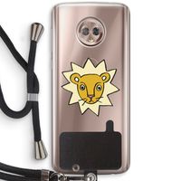 Kleine leeuw: Motorola Moto G6 Transparant Hoesje met koord