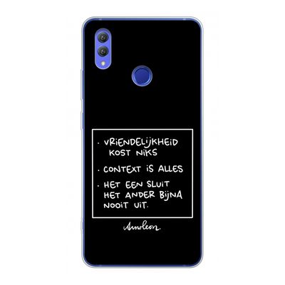 Mijn Motto's: Honor Note 10 Transparant Hoesje