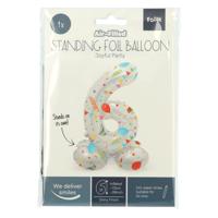 Folat BV Staande folieballon joyful party cijfer 6 -72cm Folat BV Staande folieballon joyful party cijfer 6 -72cm