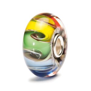 Trollbeads TGLBE-20003 Kraal Chakrakleuren zilver/glas