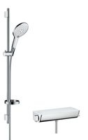 Hansgrohe Ecostat Select Thermostaat Met Raindance 150 3jet Air/unica's 90 Wit-chroom - thumbnail