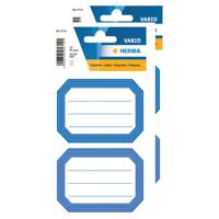 Herma Schoolboeken etiketten - stickers - 24x - blauw/wit - 8.2 x 5.5 cm