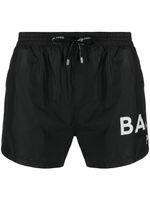 Balmain short de bain à lien de resserrage - Noir