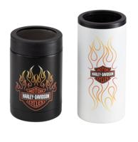 Harley Davidson Vlammen Roestvrijstalen Blikjes Koeler Set