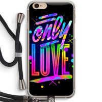 Only Love: iPhone 6 / 6S Transparant Hoesje met koord