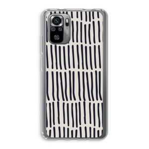 Moroccan stripes: Xiaomi Redmi Note 10S Transparant Hoesje