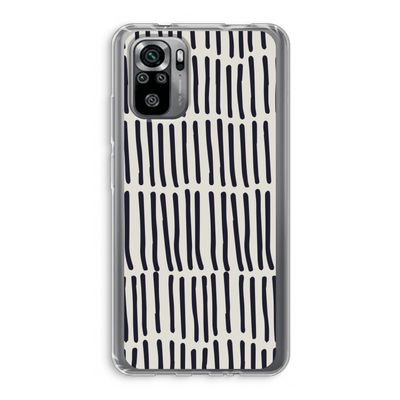 Moroccan stripes: Xiaomi Redmi Note 10S Transparant Hoesje