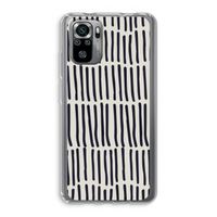 Moroccan stripes: Xiaomi Redmi Note 10S Transparant Hoesje