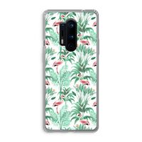 Flamingo bladeren: OnePlus 8 Pro Transparant Hoesje
