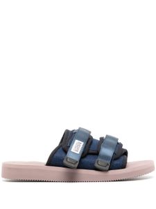 Suicoke claquettes Moto en toile - Bleu