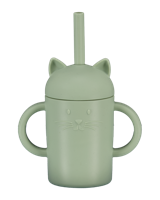 Drinkbeker met rietje - Groen