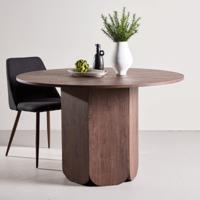 Nohr Ronde Eettafel 'Rajah' 120cm, kleur Mokka