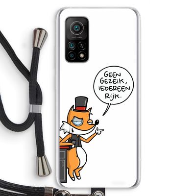 Geen Gezeik: Xiaomi Mi 10T 5G Transparant Hoesje met koord