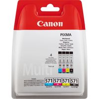 Canon CLI-571 Multipack inktcartridge 4 stuk(s) Origineel Zwart, Cyaan, Magenta, Geel - thumbnail
