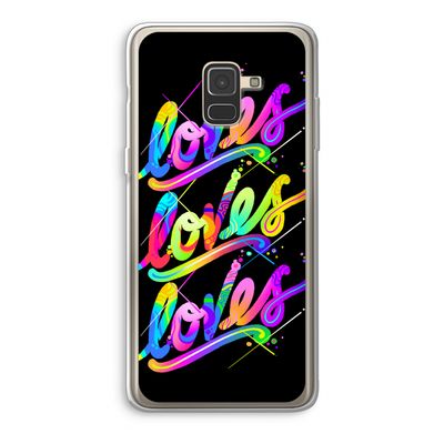 Loves: Samsung Galaxy A8 (2018) Transparant Hoesje
