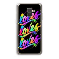 Loves: Samsung Galaxy A8 (2018) Transparant Hoesje