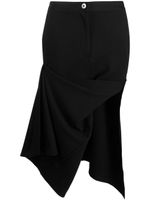 JW Anderson ASYMMETRIC DRAPED SKIRT - Noir